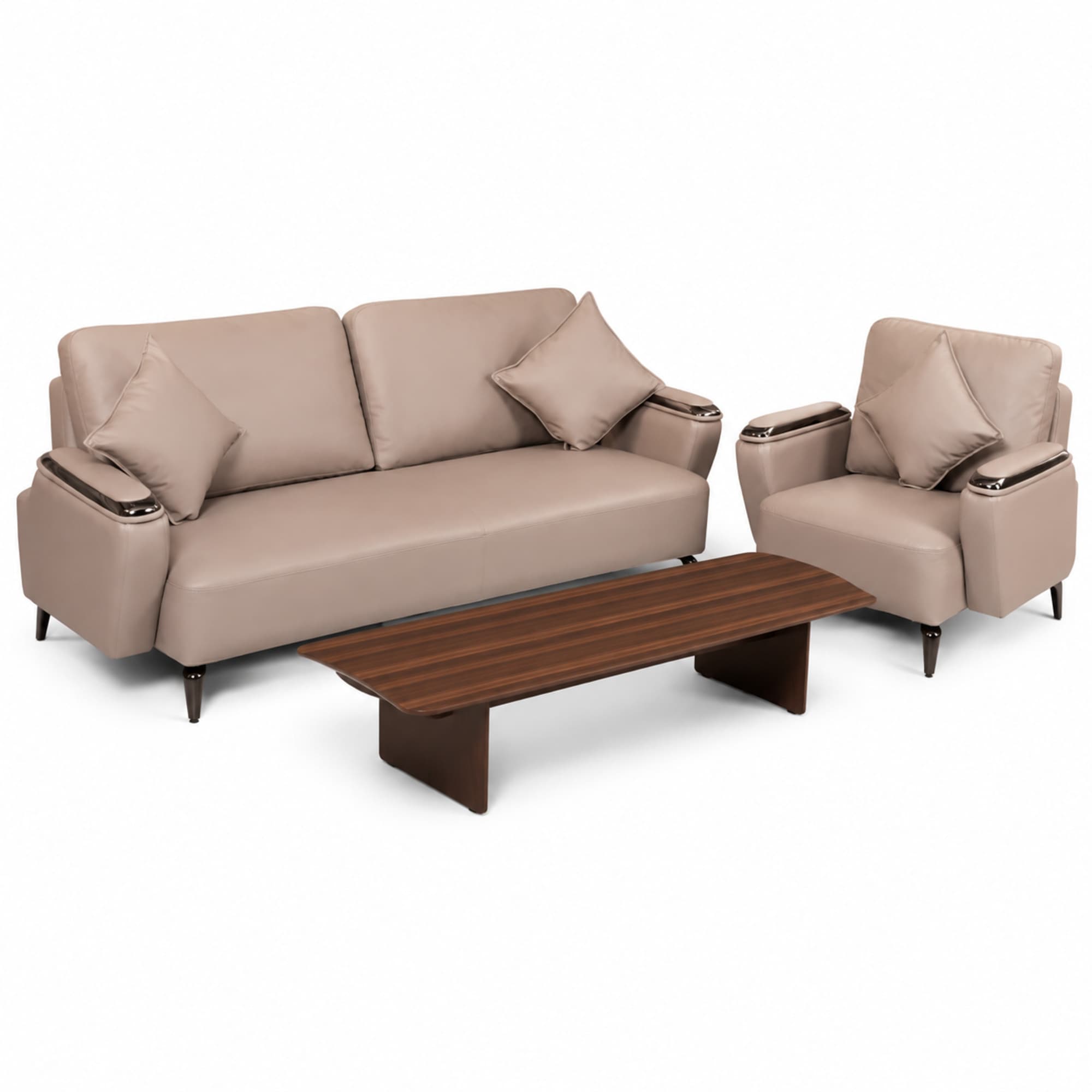 Beige Recliner Sofa