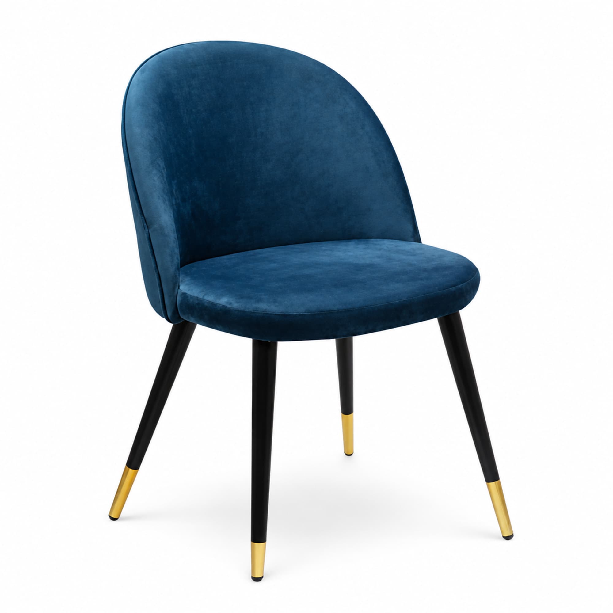 Blue Upholstered Cafe Chair