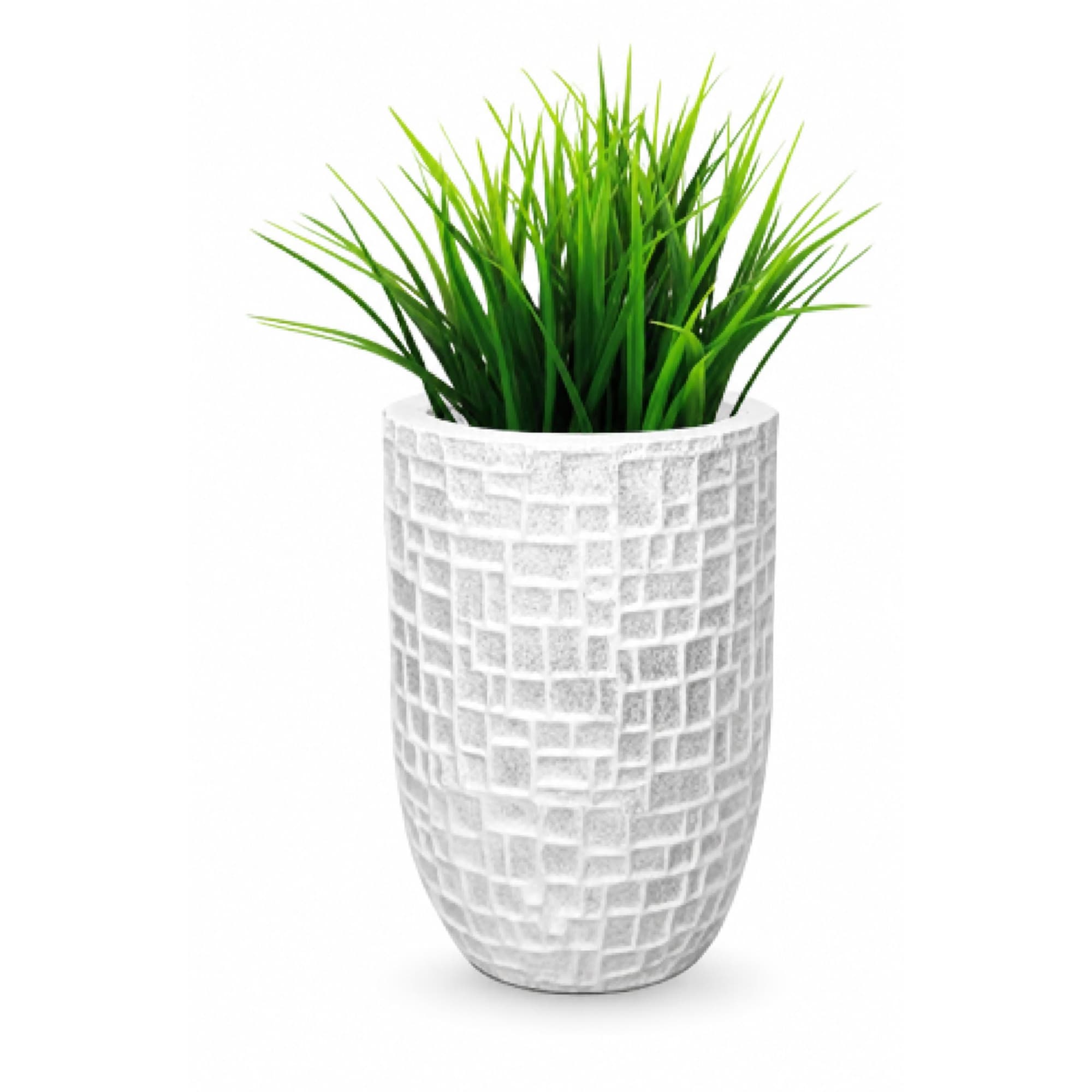 Textured White Planter